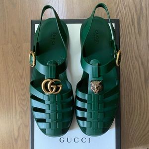 Gucci Rubber Buckle Strap Sandal